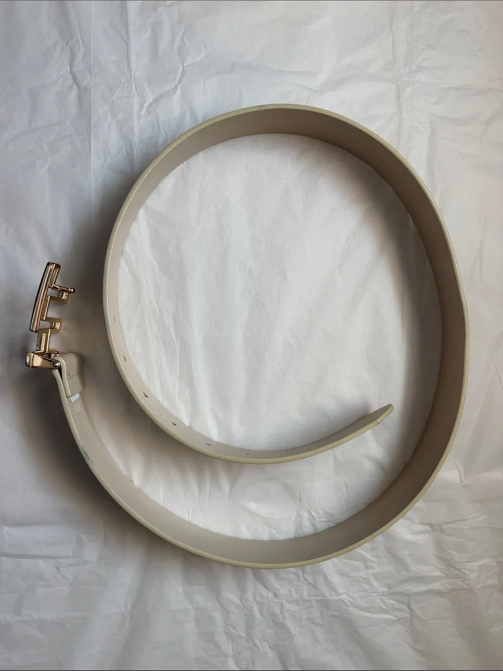 Tommy Hilfiger cream leather